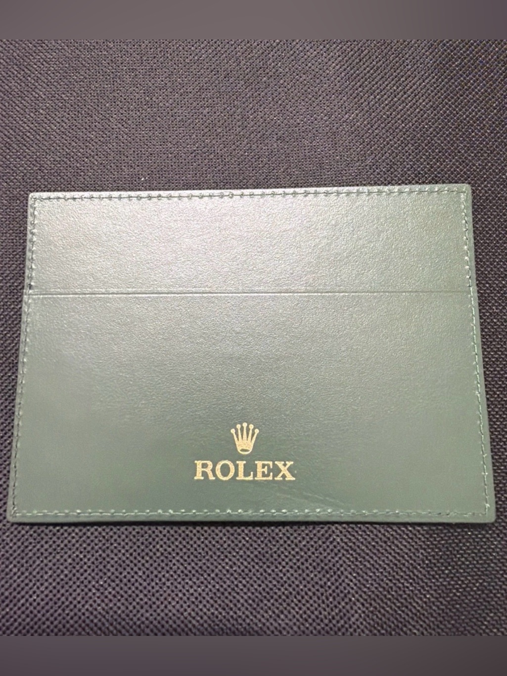 Rolex Green Leather Warranty Card Holder